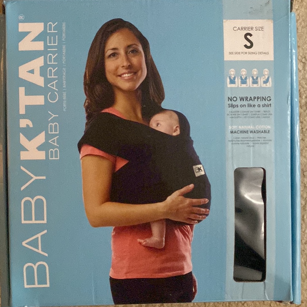 Baby ktan size small original baby carrier in black